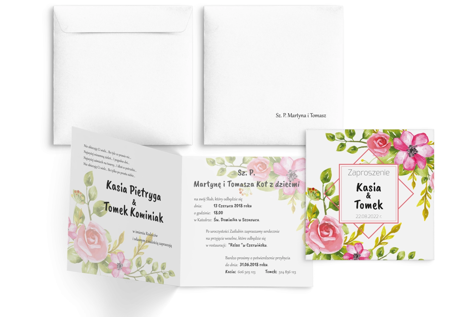 Akwarelowe Bukiety - Motyw 8