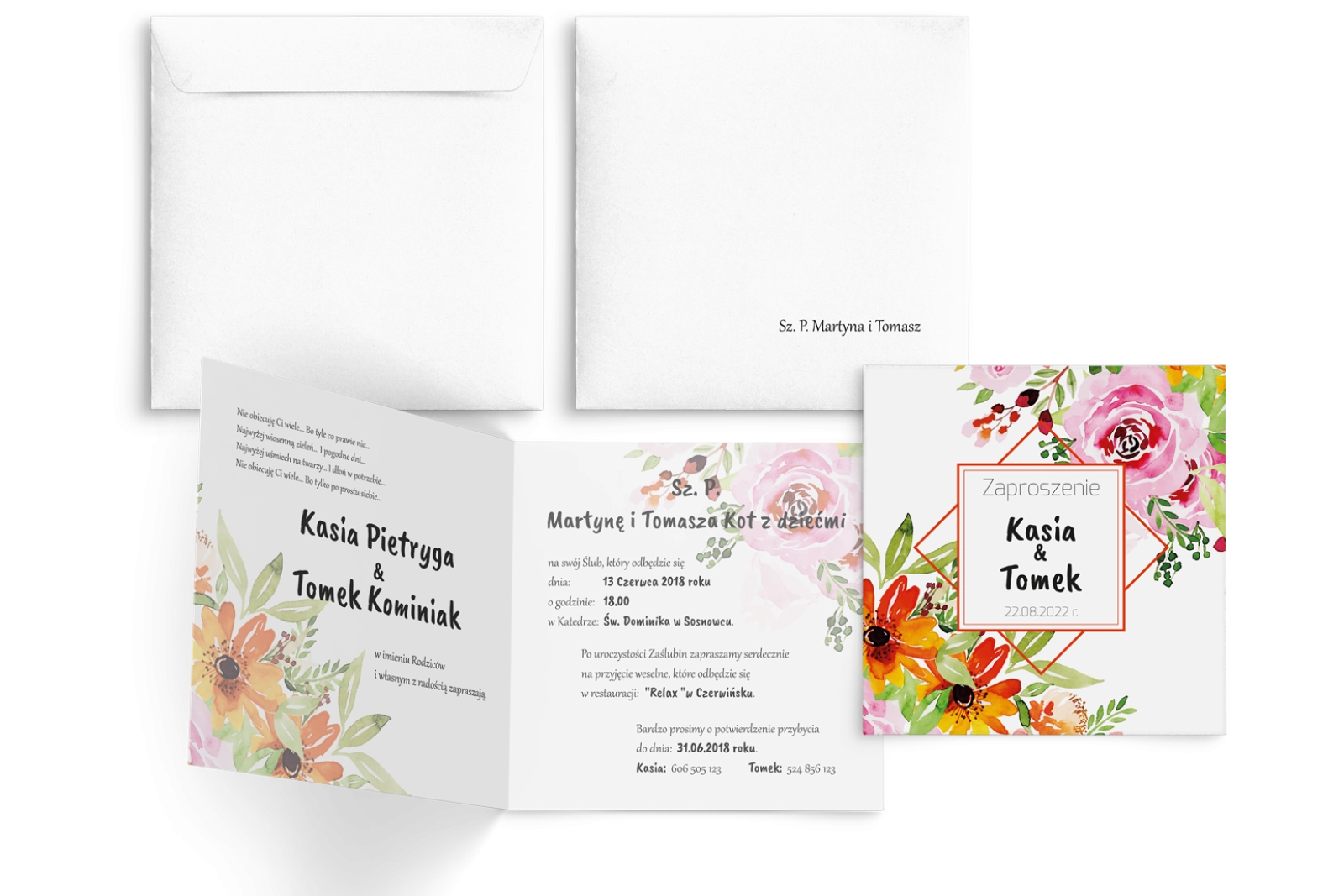 Akwarelowe Bukiety - Motyw 5