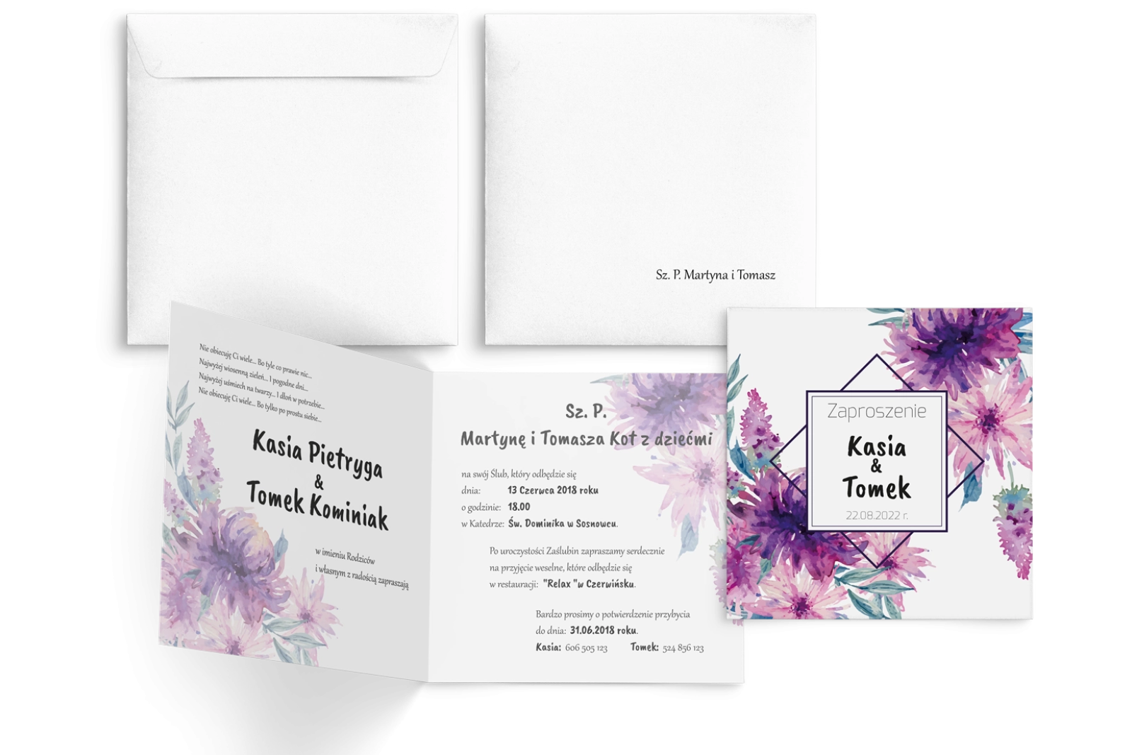 Akwarelowe Bukiety - Motyw 6