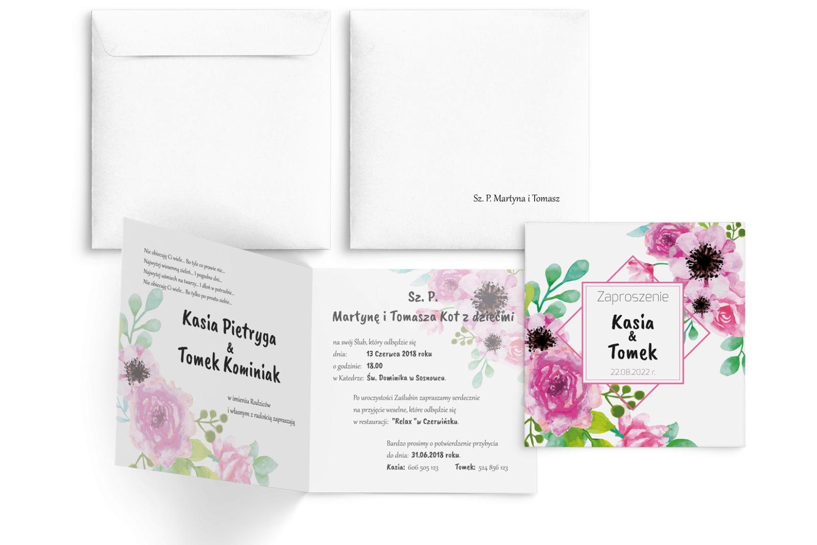 Akwarelowe Bukiety - Motyw 10