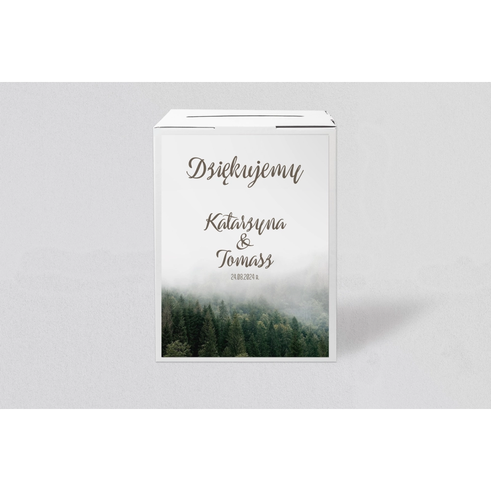 Pudełko na koperty i&nbsp;pieniądze Forest - Motyw 2