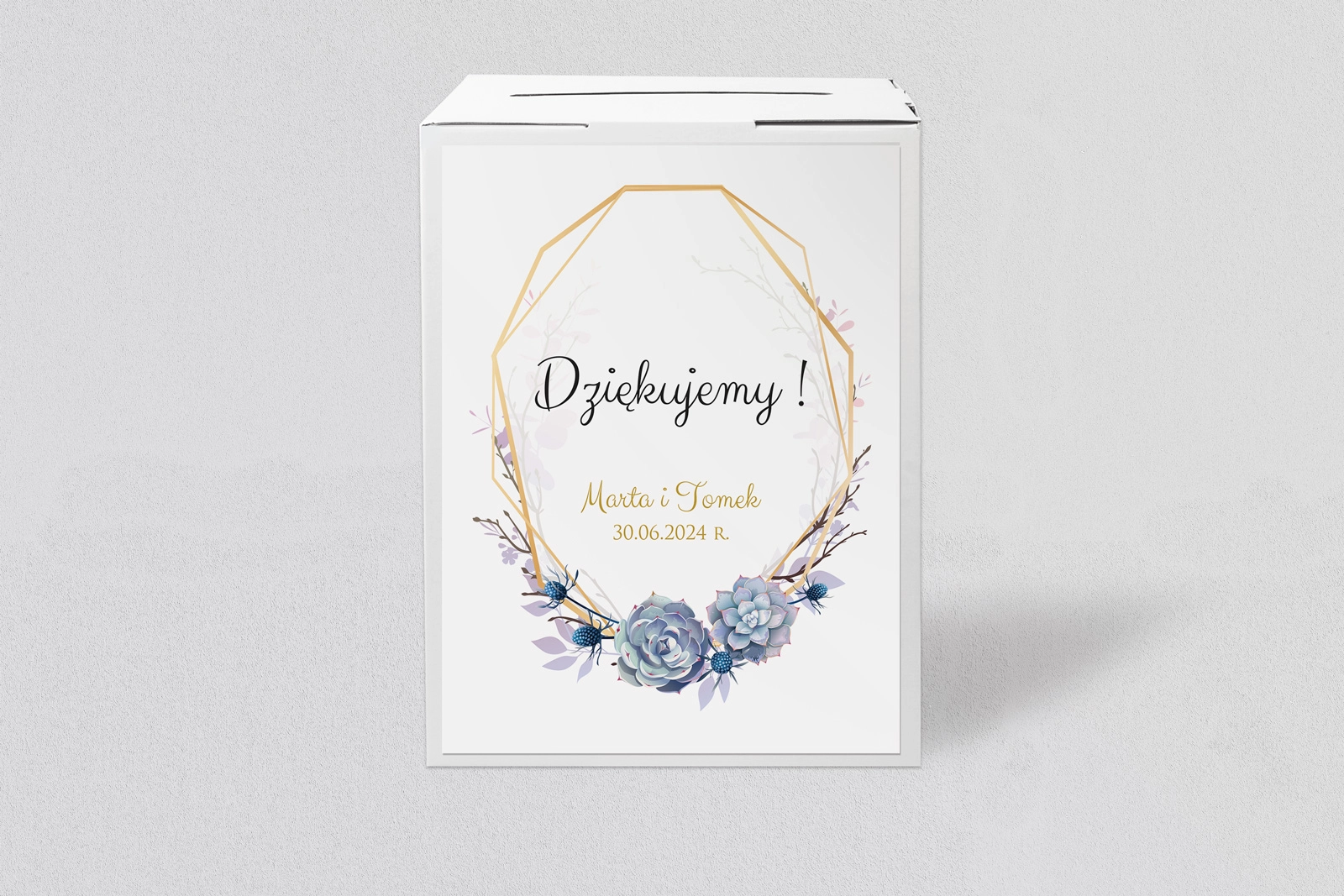 Pudełko na koperty i pieniądze Flowers & Frame Motyw 6