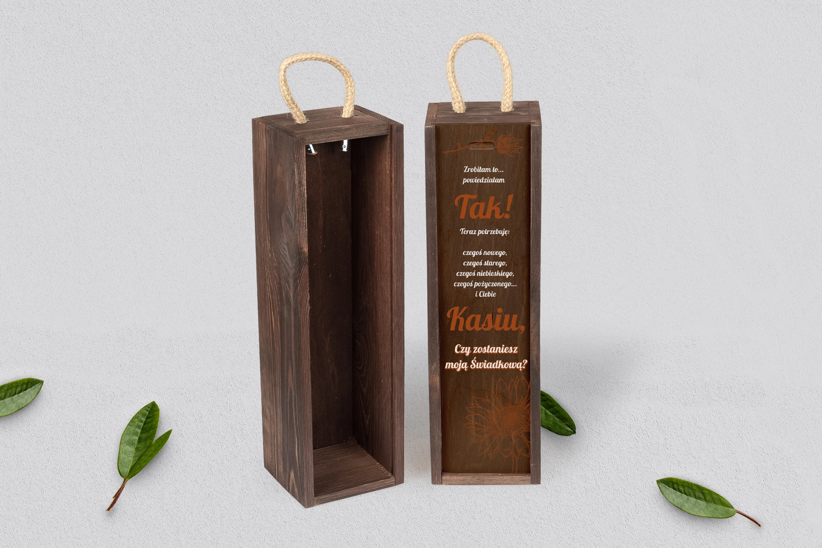 Prośba o Świadkowanie - SNW brązowa Sunflowers Motyw 2