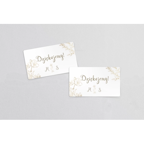 Naklejki na słoiczki weselne Fiori - Arkusz 21 szt Motyw 2