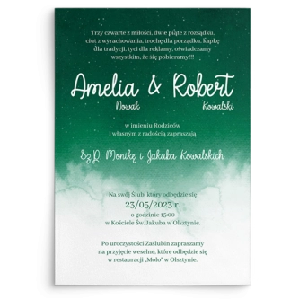 Zaproszenia ślubne Cloud - motyw 3