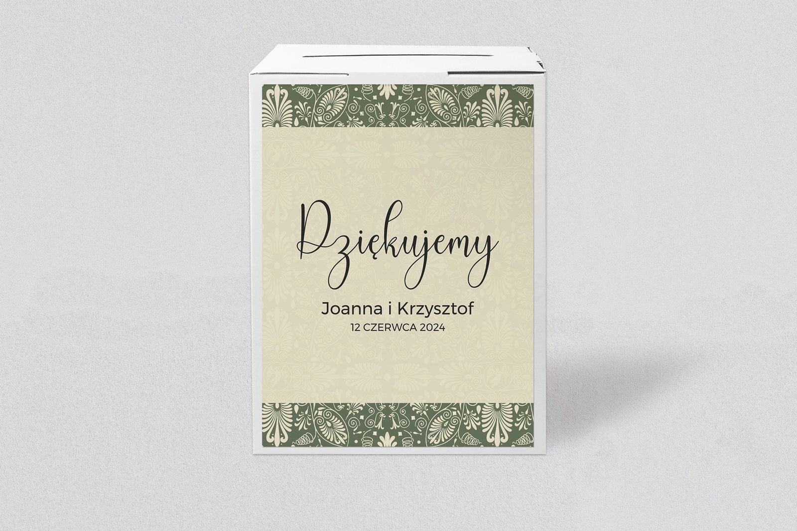 Pudełko na koperty i pieniądze Vintage Motyw 2