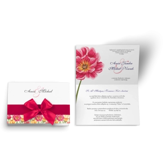 Zaproszenie ślubne Laura - Motyw 1