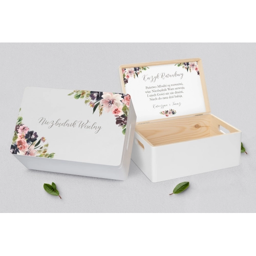 Koszyczek ratunkowy weselny biały - PasteLove Motyw 4