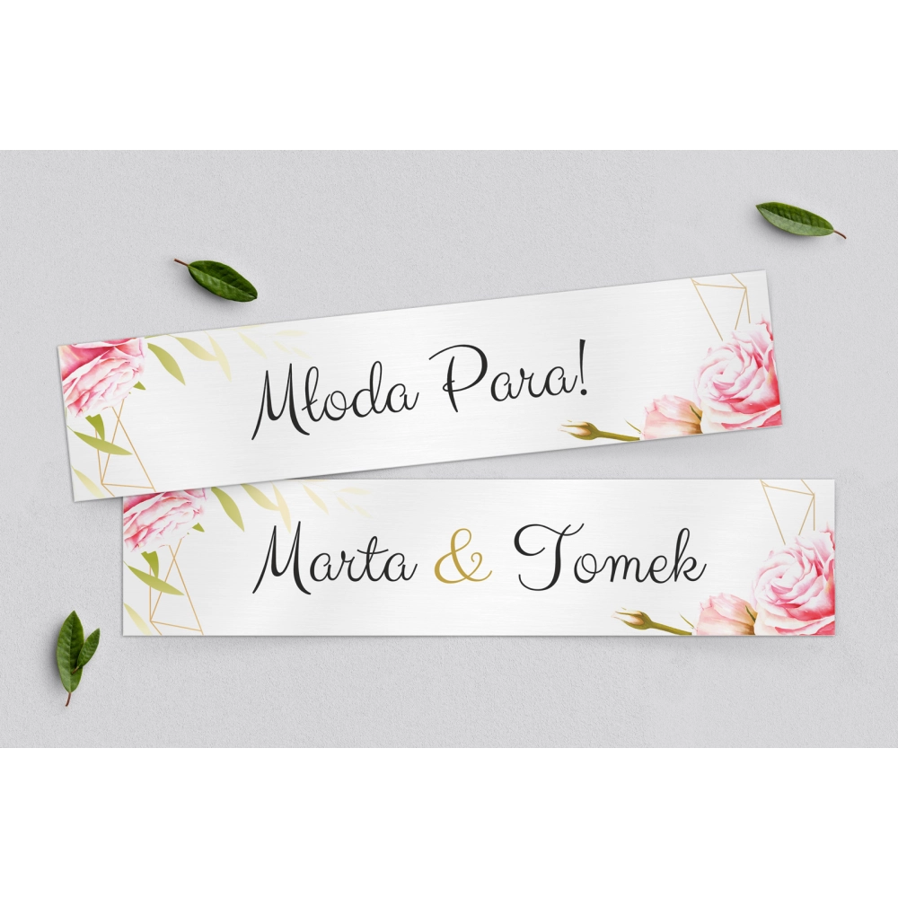 Tablice Rejestracyjne 2 szt. - Flowers & Frame Motyw 5