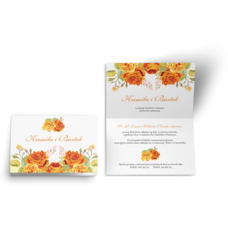 Zaproszenie ślubne Wiosenny Kwiat - Motyw 11