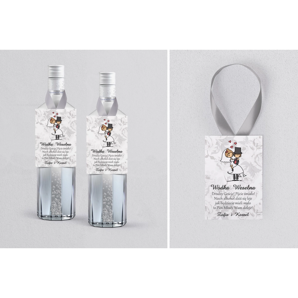 Zawieszka na alkohol Zakochani - Motyw 3