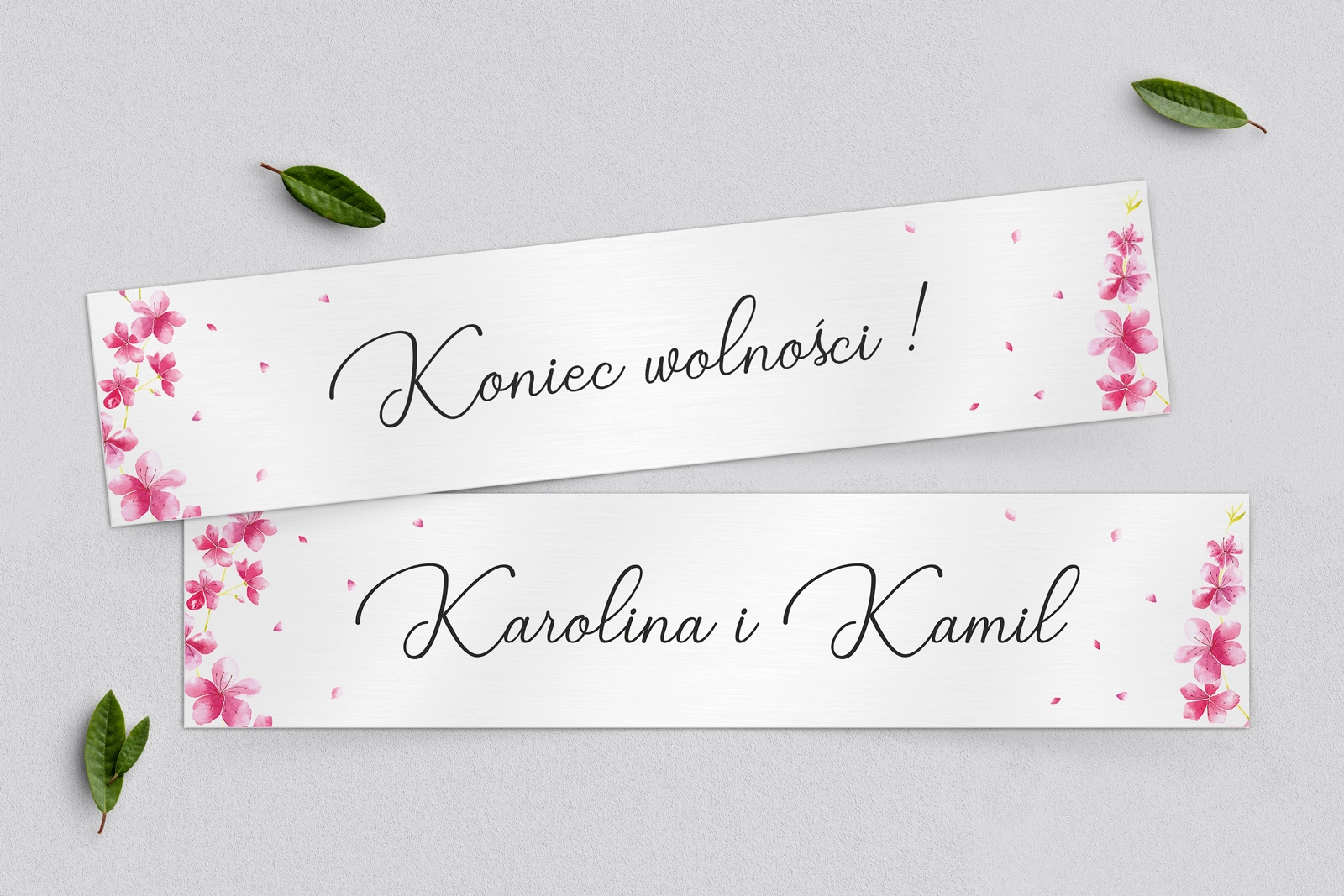 Tablice Rejestracyjne 2 szt. - Biały Czas - Motyw 3