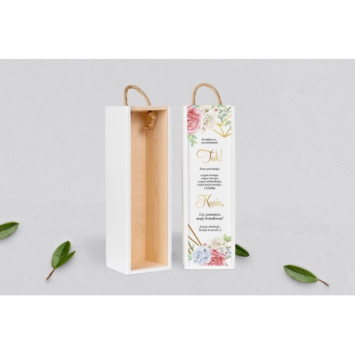 Prośba o Świadkowanie - SNW biała Geometryczne Serce - Motyw 3