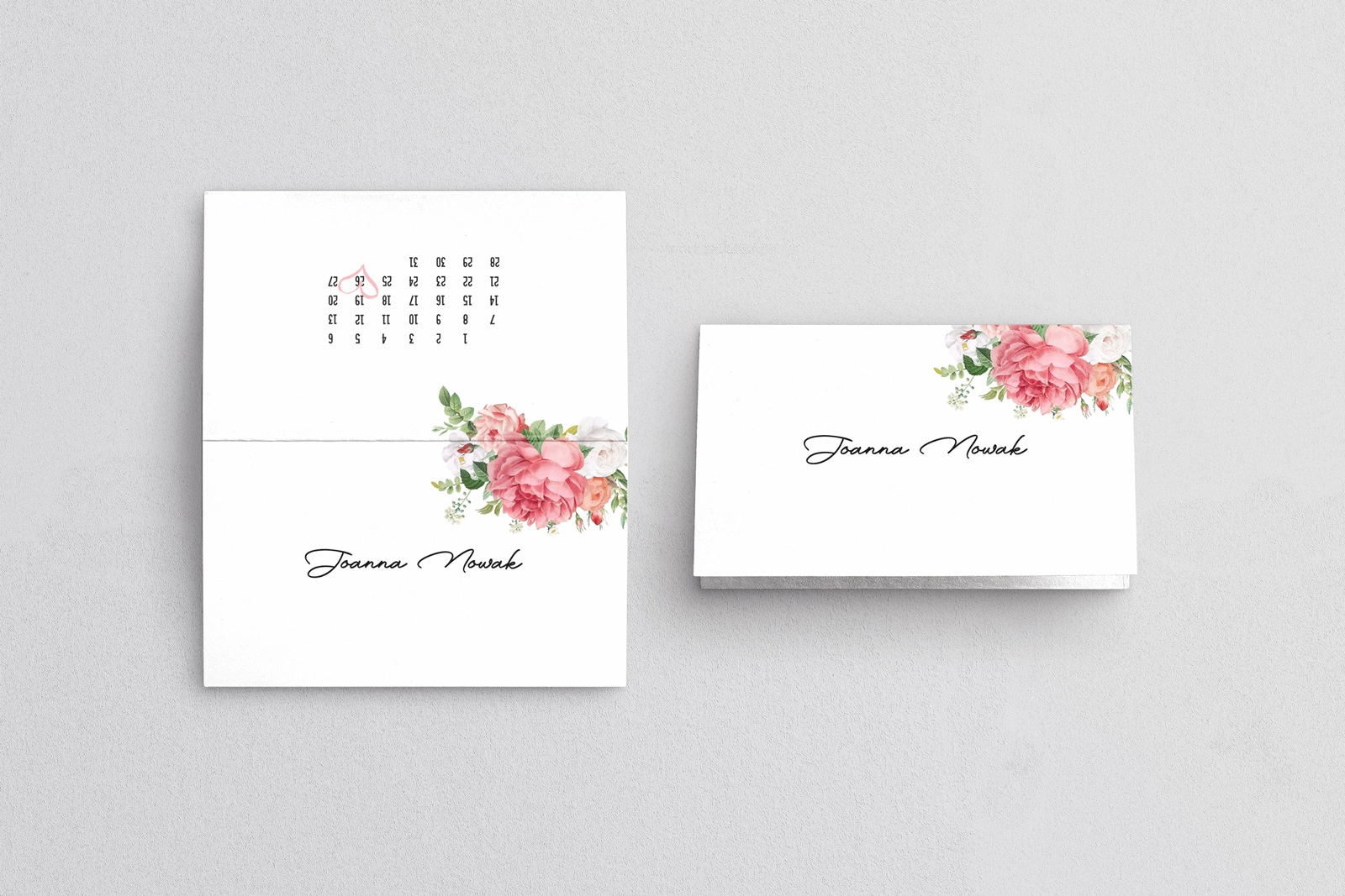 Winietki ślubne składane Day - Motyw 2