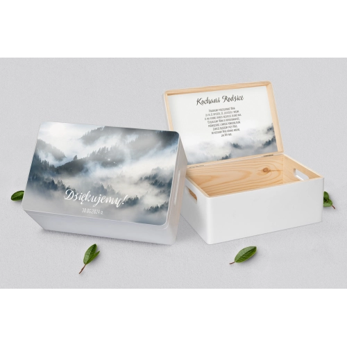 Skrzyneczka dla Rodziców - biała Forest - Motyw 5