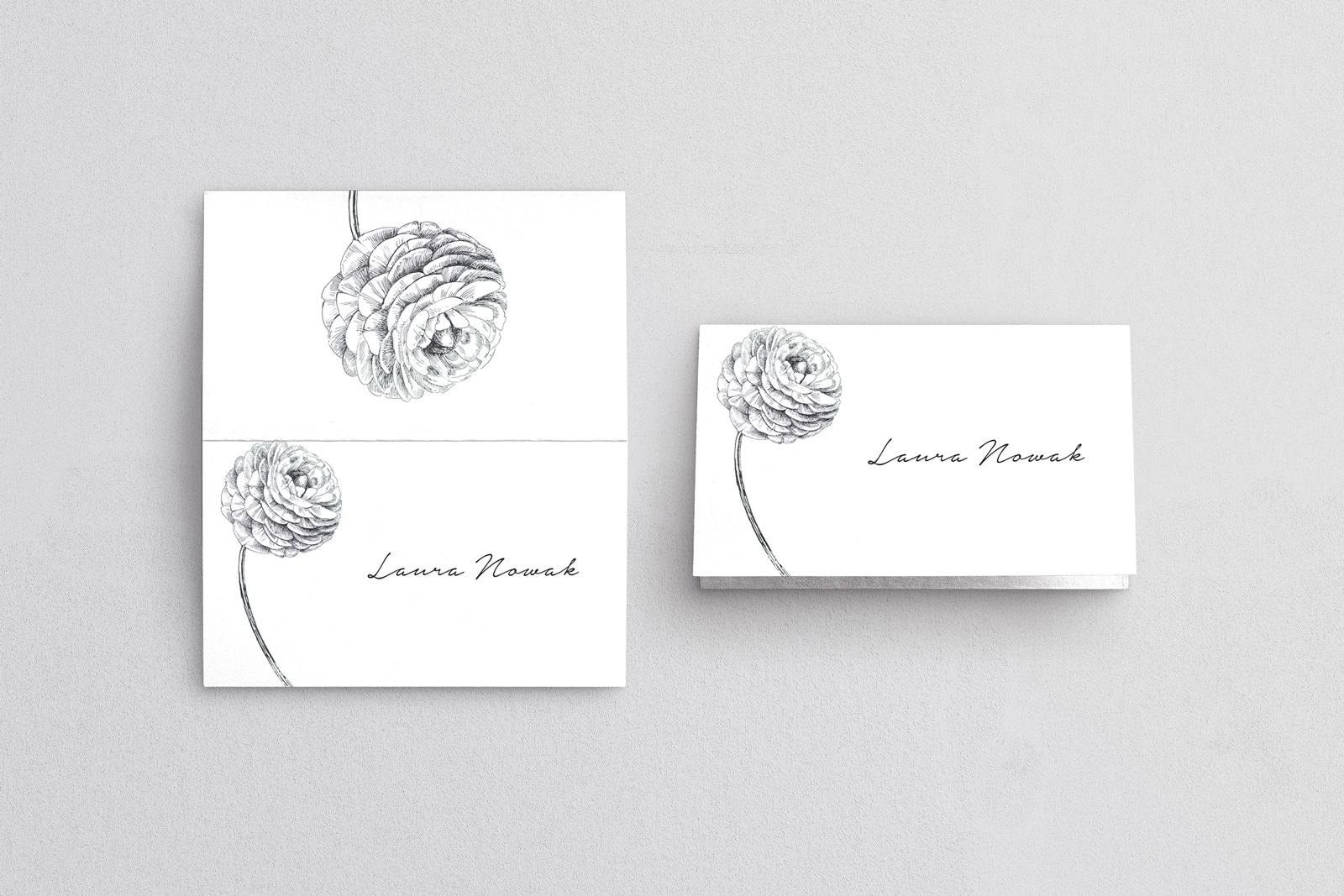 Winietki ślubne składane Elia - Motyw 2