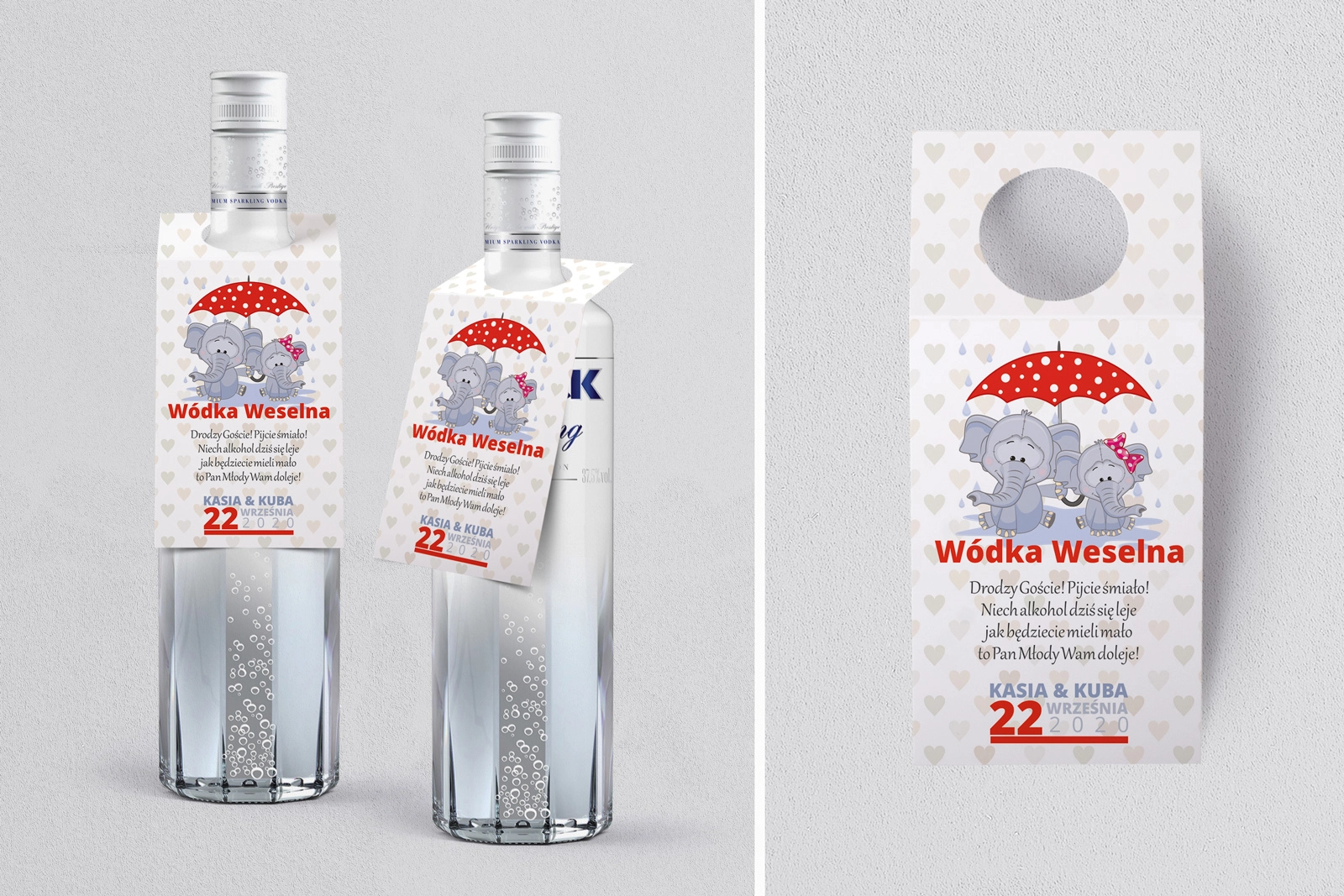 Zawieszka na alkohol oczko Uroczy Deszcz Motyw 9