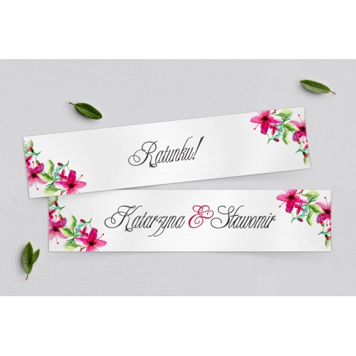 Tablice Rejestracyjne 2 szt. - Akwarelowe Wianki Motyw 2