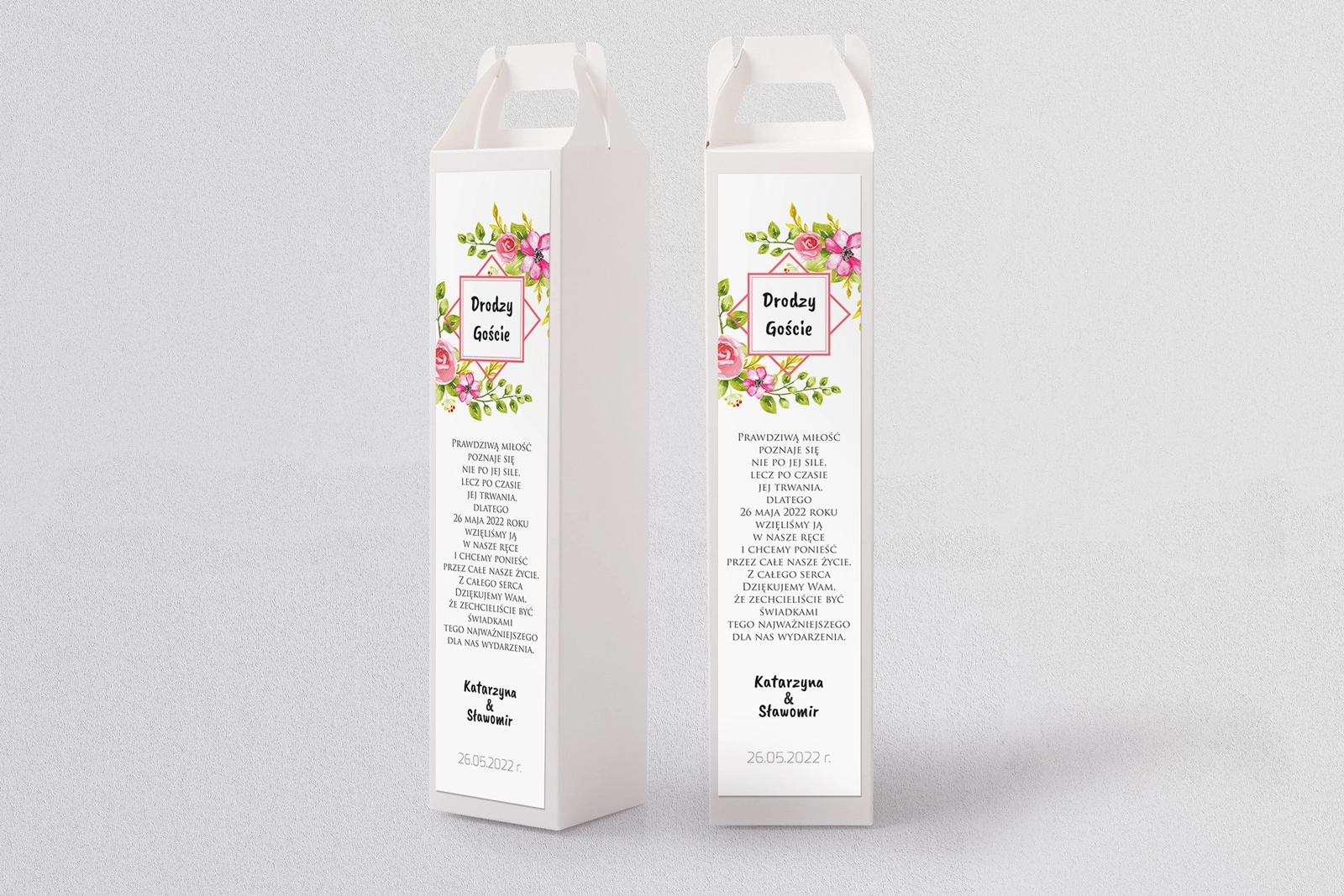 Pudełko na alkohol Bukiety Motyw 8