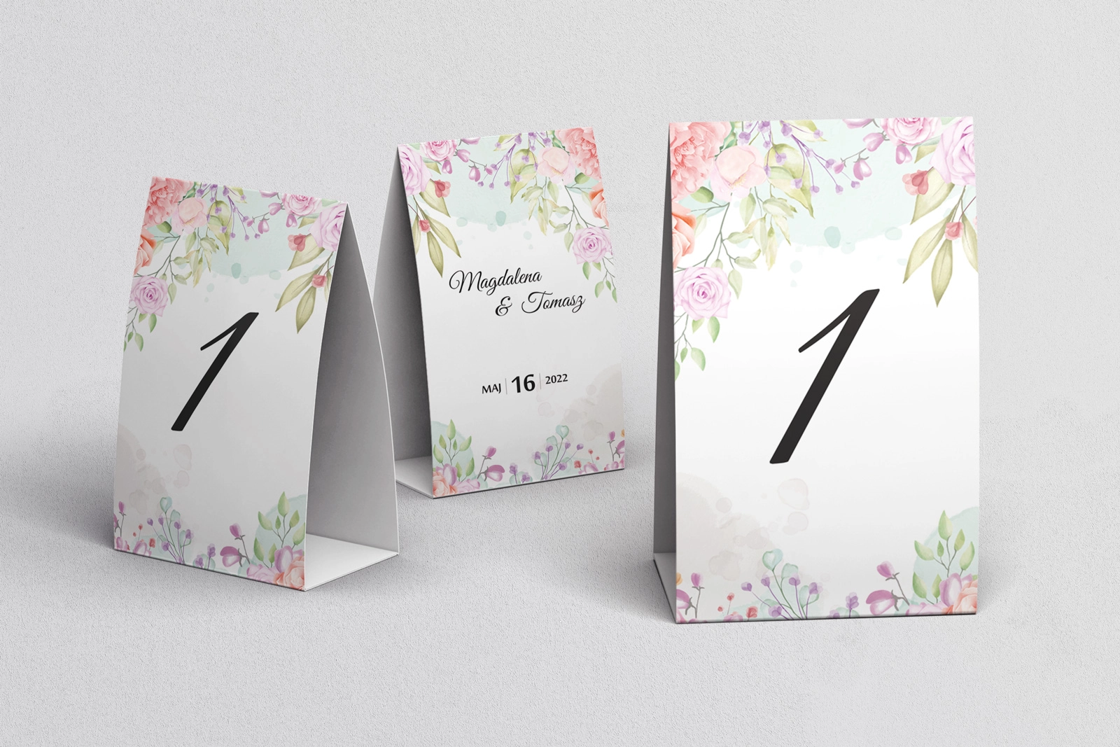 Numerki na stół Amelia - Motyw 2