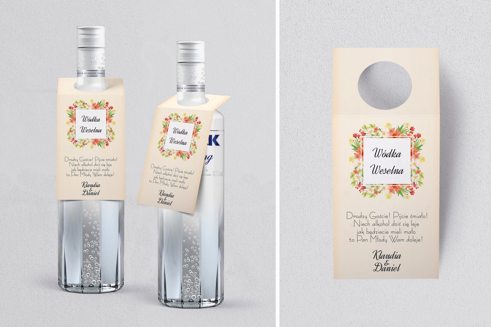 Zawieszka na alkohol oczko Love Motyw 4