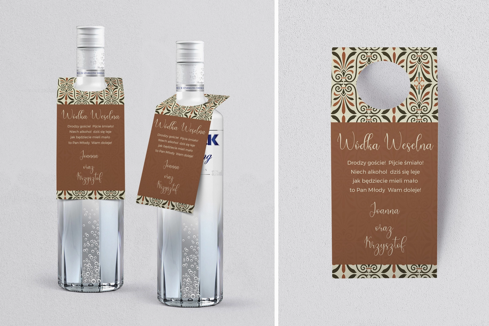 Zawieszka na alkohol oczko Vintage Motyw 3