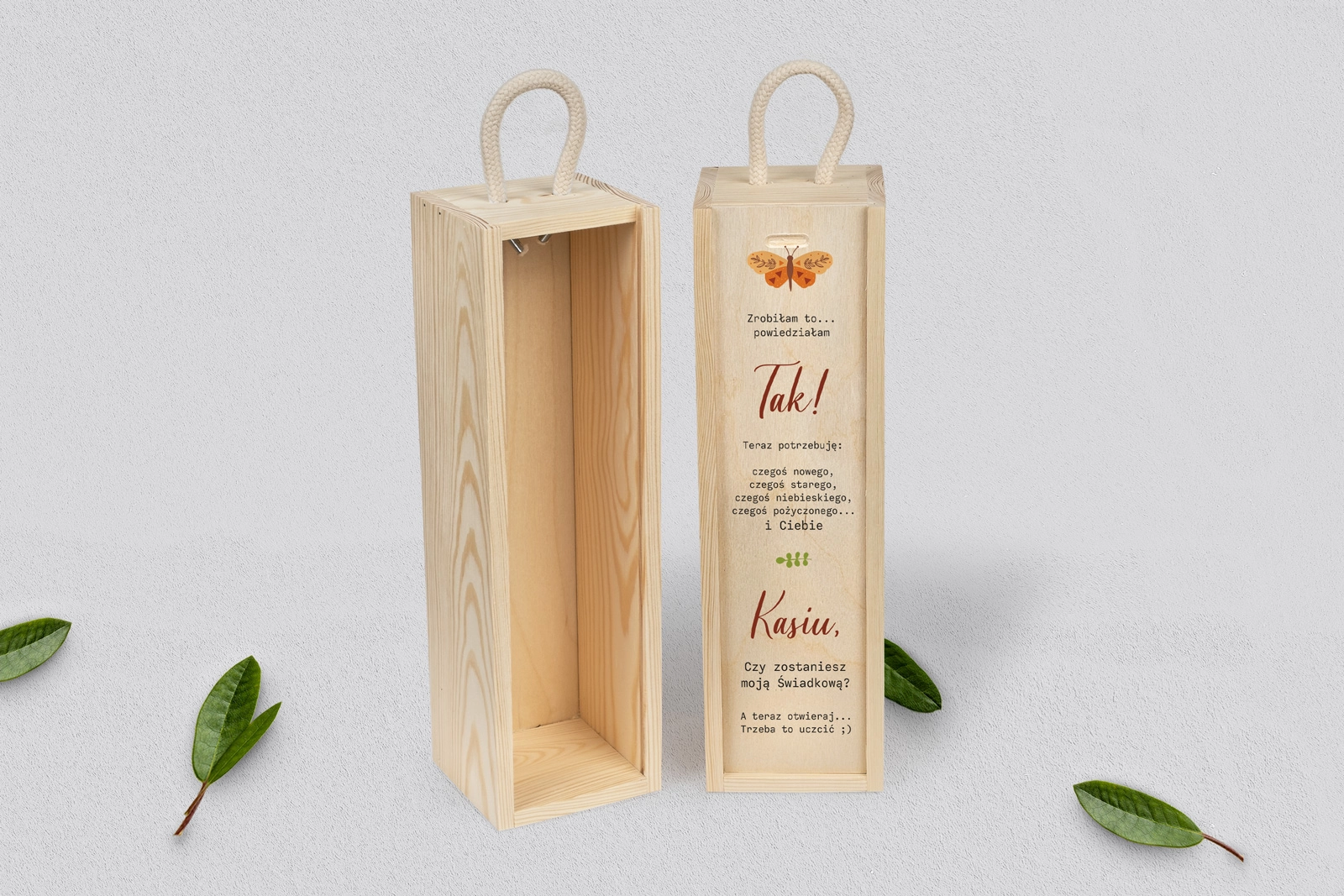 Prośba o Świadkowanie - SNW naturalna Butterflies - Motyw 4