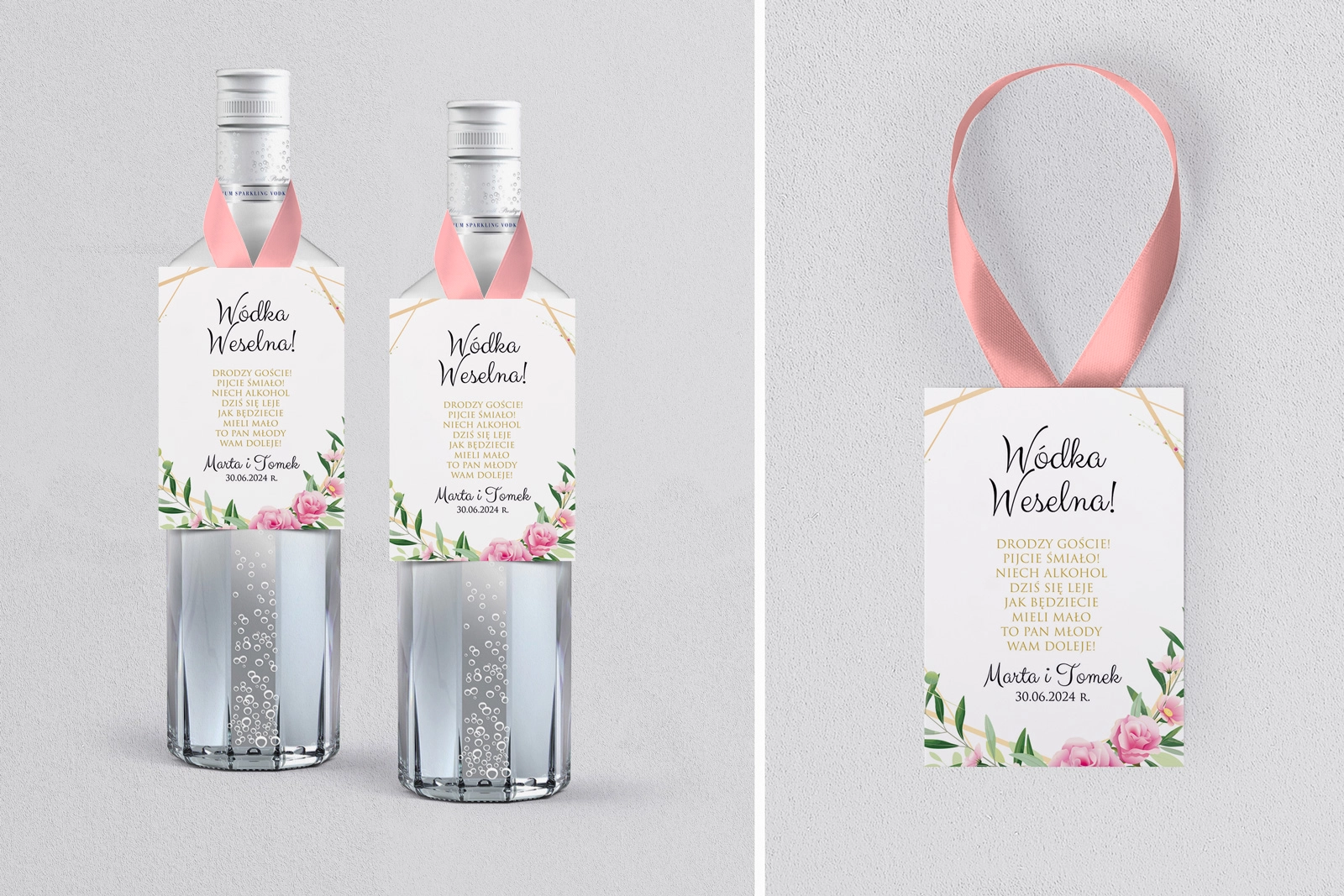 Zawieszka na alkohol Flowers & Frame - Motyw 4