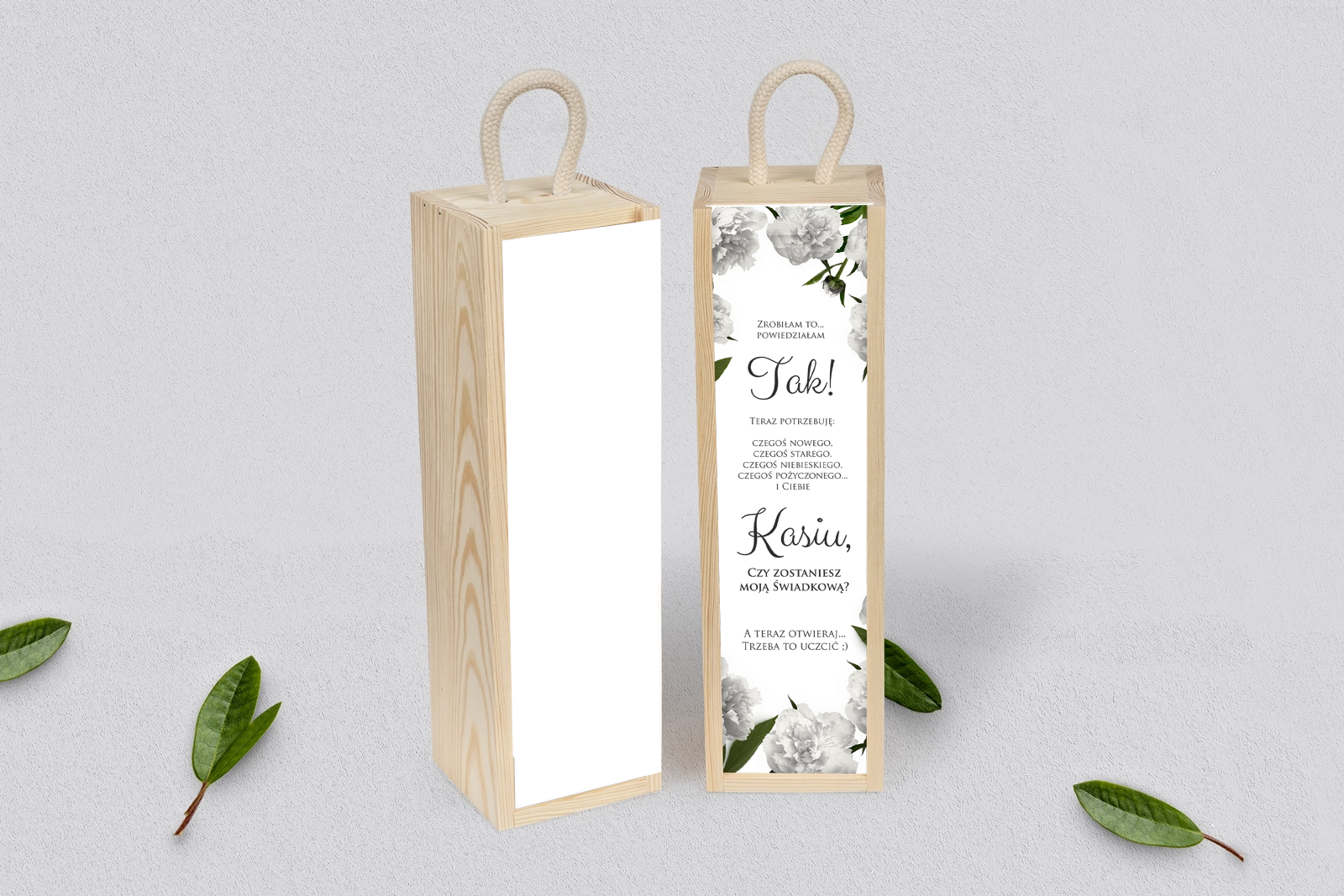 Prośba o Świadkowanie - SNW Akryl naturalna Soft Motyw 3