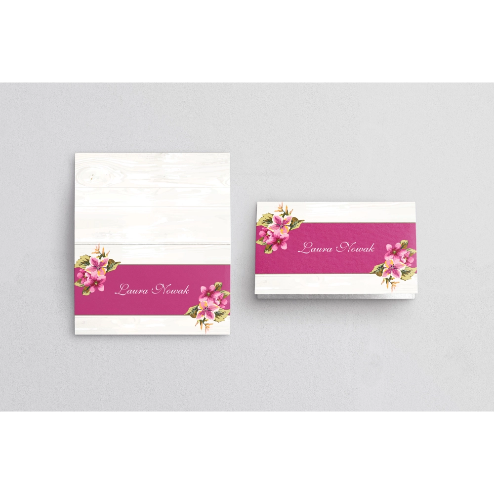 Winietki ślubne składane Biała Stodoła - Motyw 3