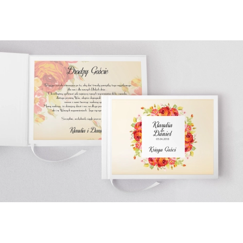 Księga Gości Weselnych Love Motyw 14