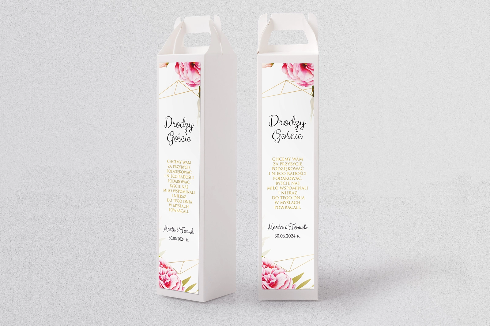 Pudełko na alkohol Flowers & Frame Motyw 5