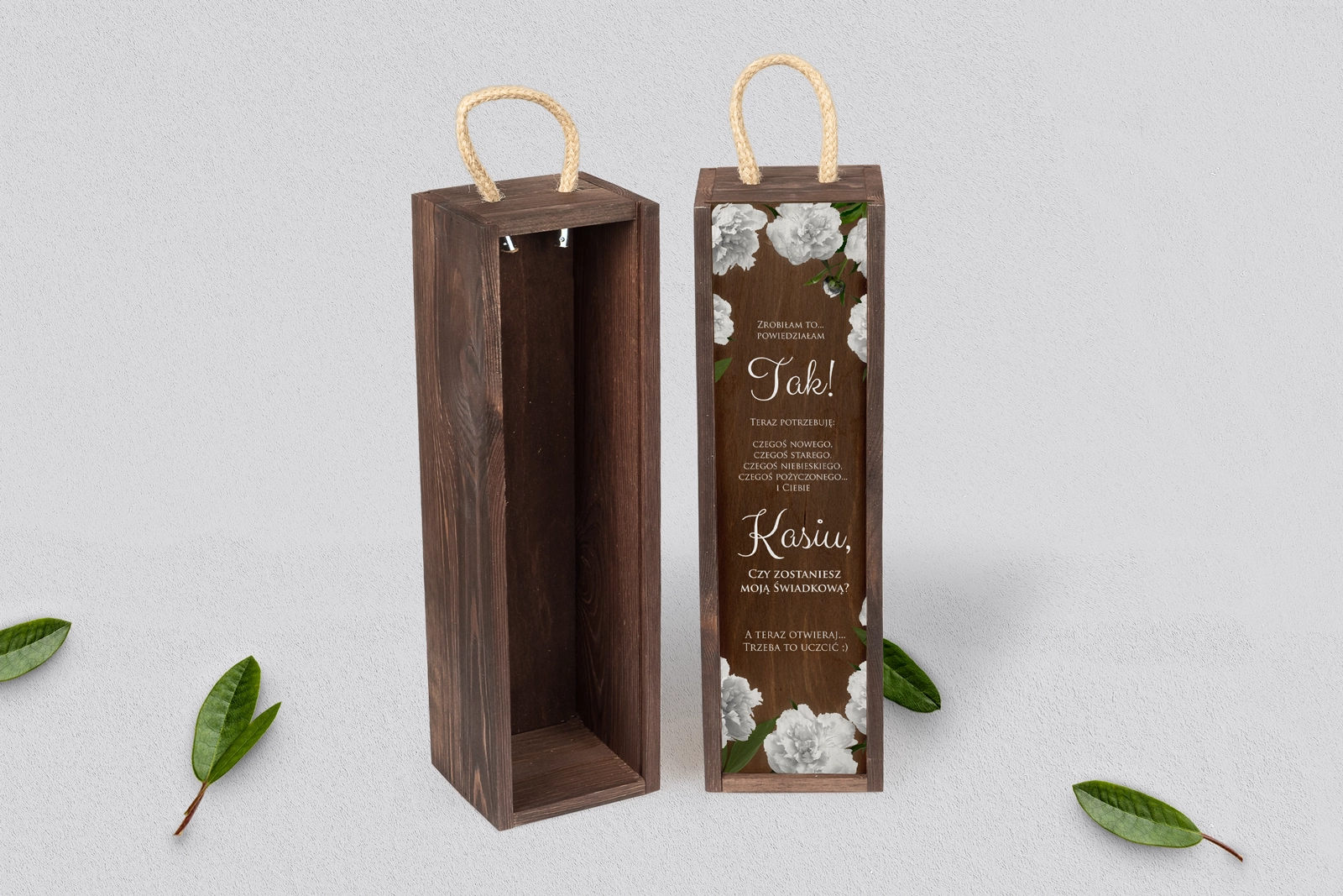 Prośba o Świadkowanie - SNW brązowa Soft Motyw 3