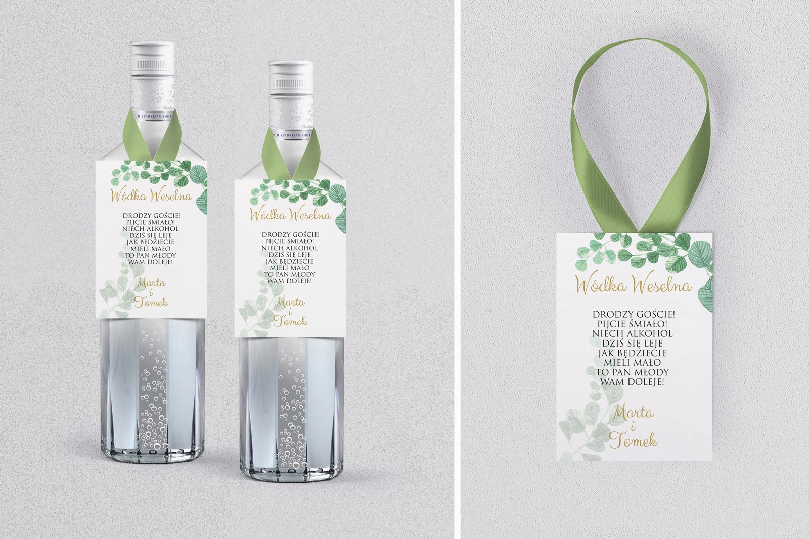 Zawieszka na alkohol Liście - Motyw 5