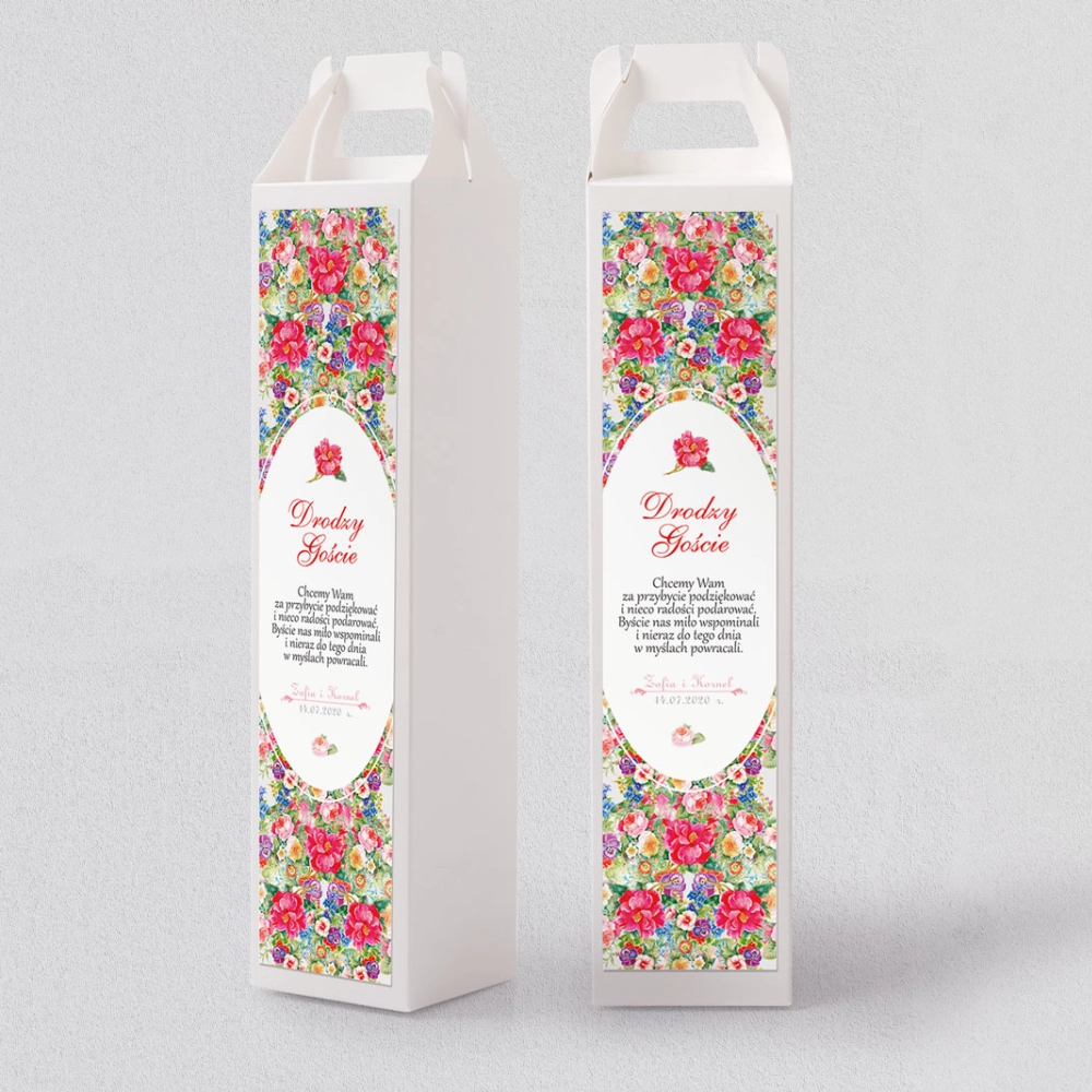 Pudełko na alkohol Pobieramy się Motyw 1