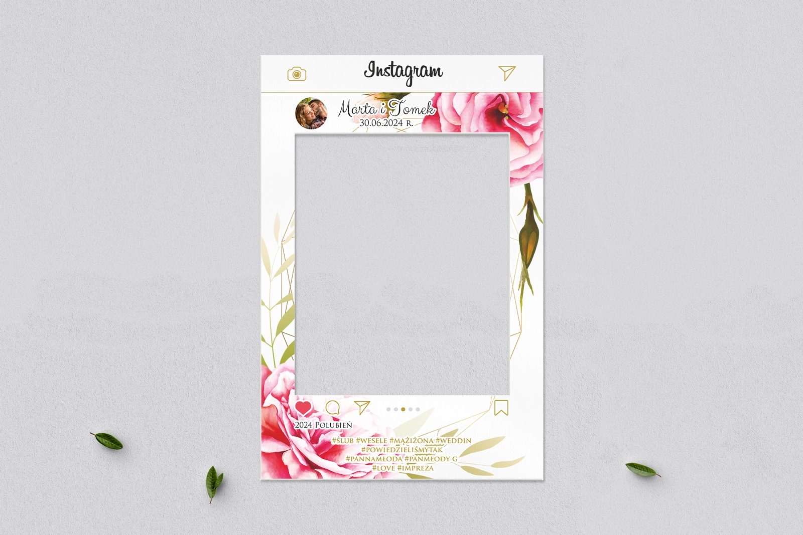 Ramka do zdjęć - Instagram Flowers & Frame Motyw 5
