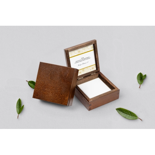 Pudełko na obrączki brązowe - Ornament Motyw 3