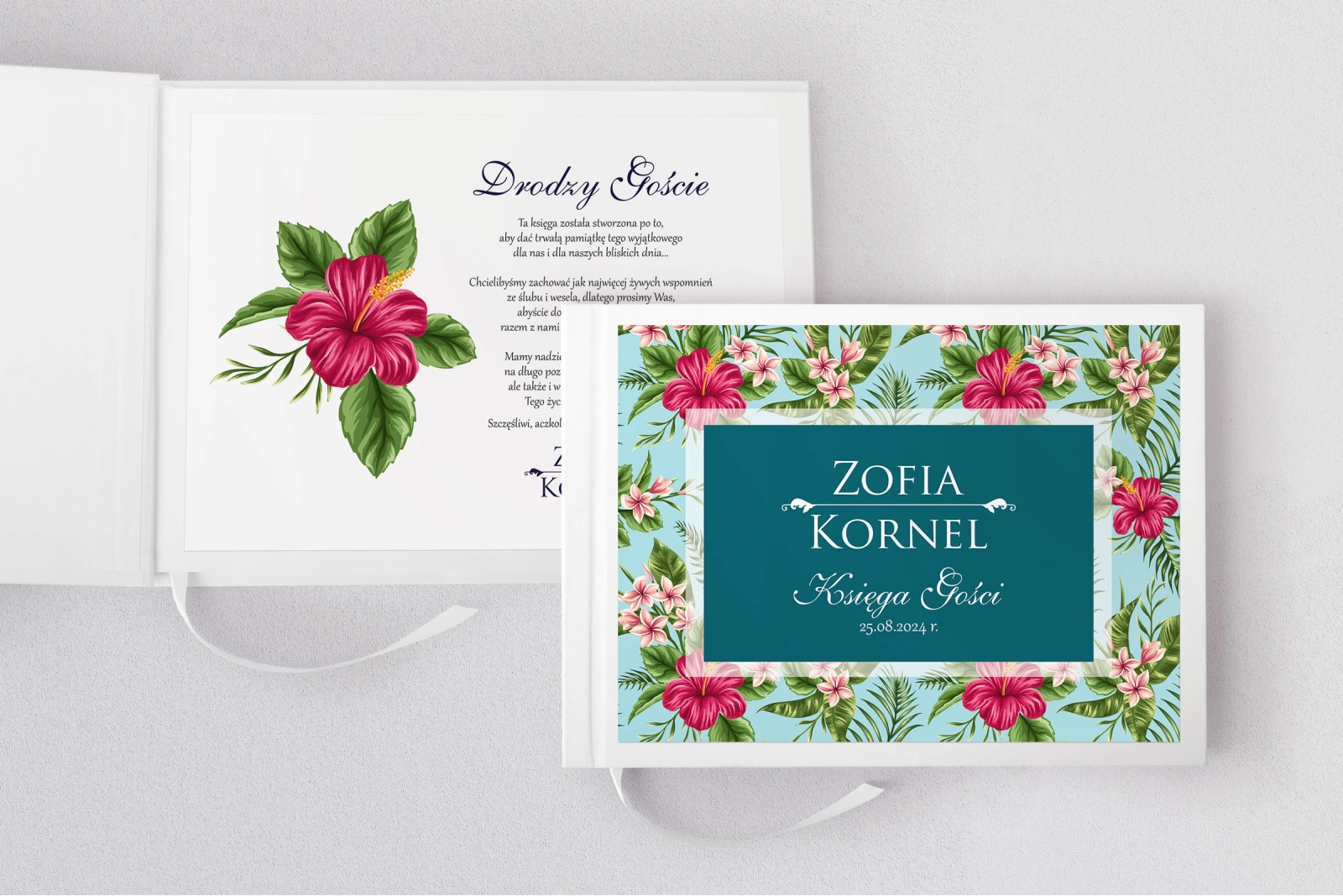 Księga Gości Weselnych Kwiatowe Pole Motyw 3