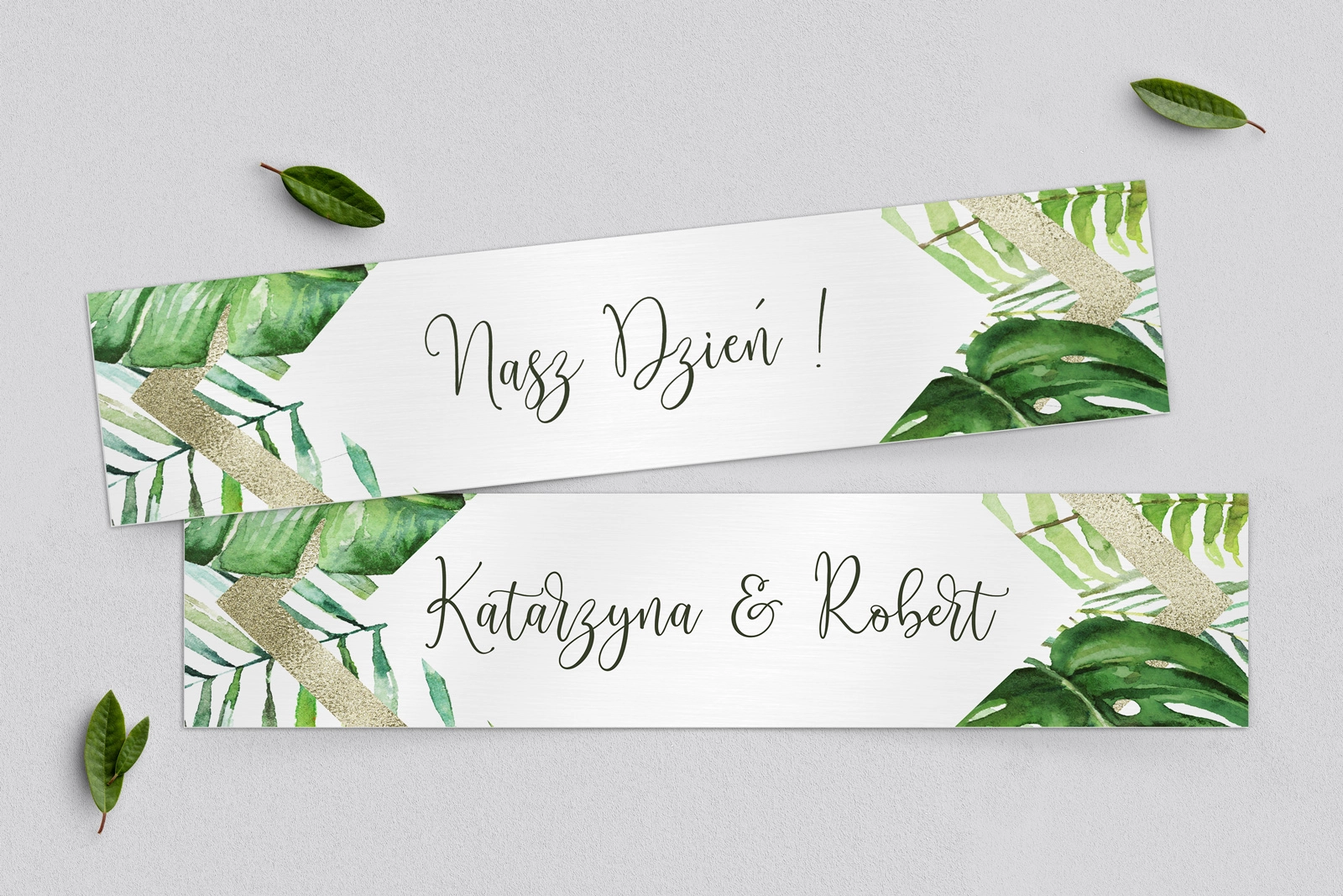 Tablice Rejestracyjne 2 szt. - Tropical Motyw 1