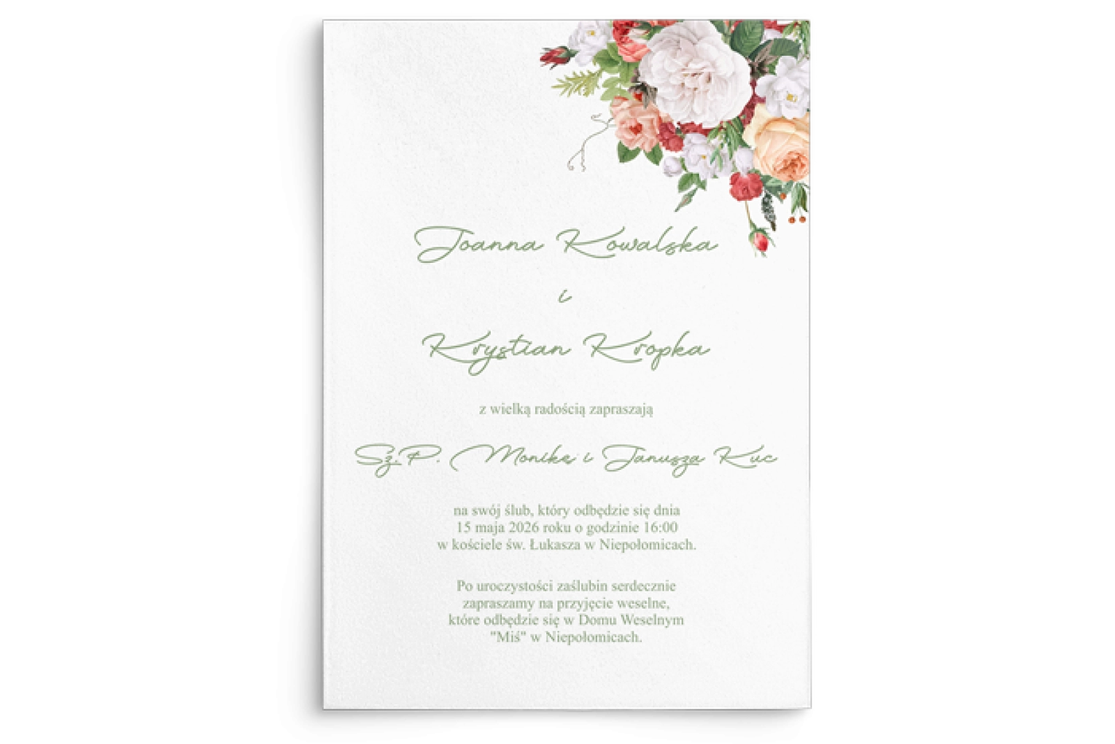 Zaproszenia ślubne Day - Motyw 3