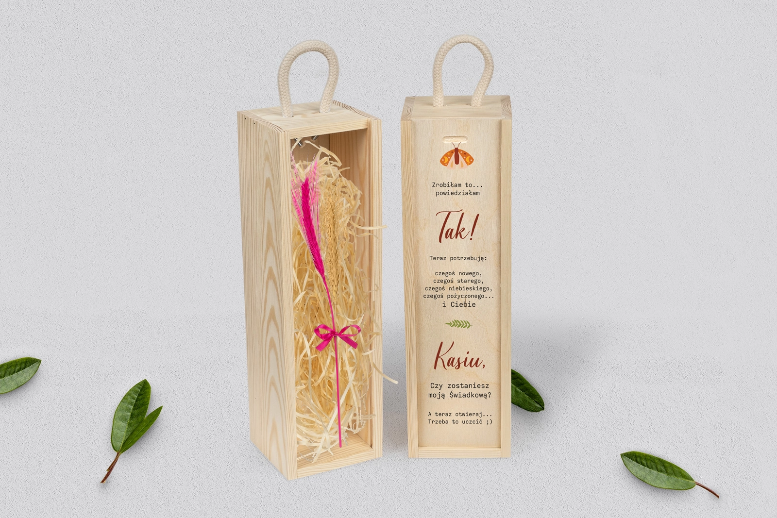 Prośba o Świadkowanie - SNW naturalna Butterflies - Motyw 3