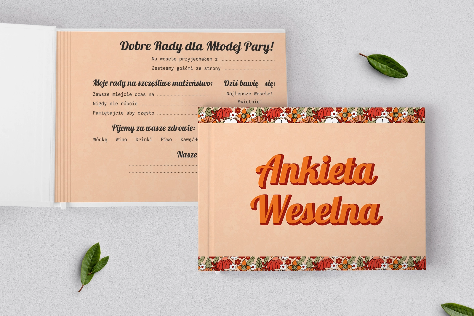 Ankieta Weselna - Retro Style Motyw 3