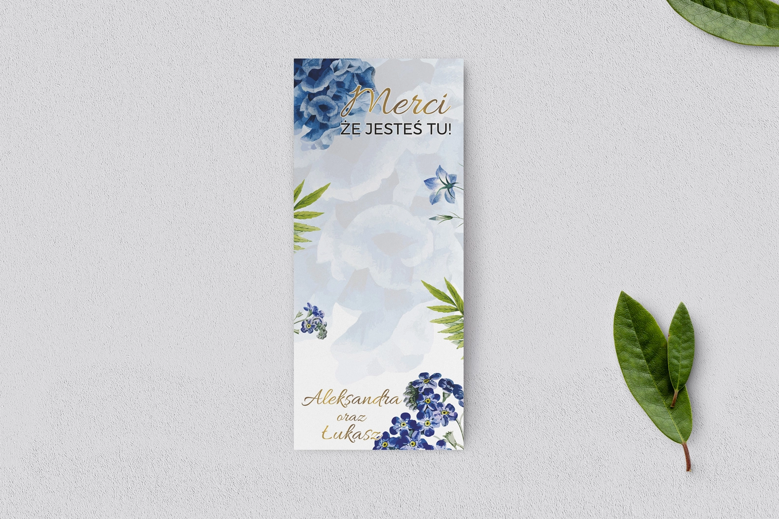 Podziękowanie Merci - Karteczka Dream - Motyw 4