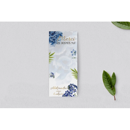 Podziękowanie Merci - Karteczka Dream - Motyw 4