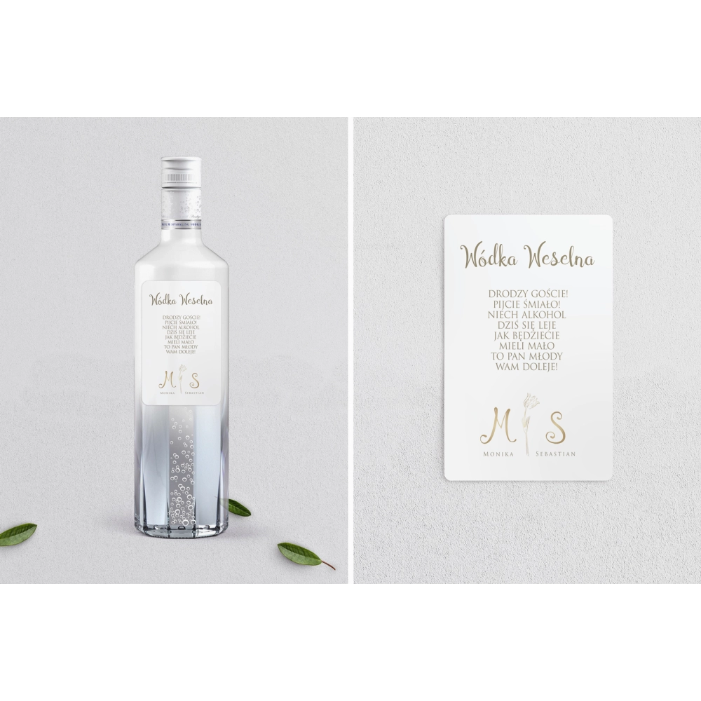 Naklejki na alkohol - Fiori Motyw 4