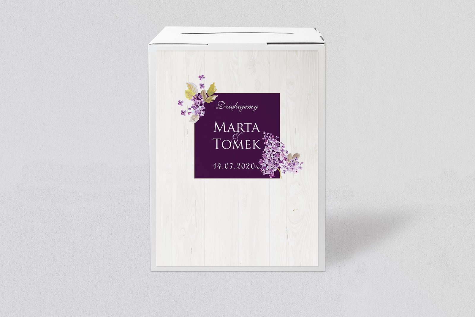 Pudełko na koperty i pieniądze Biała Stodoła - Motyw 1