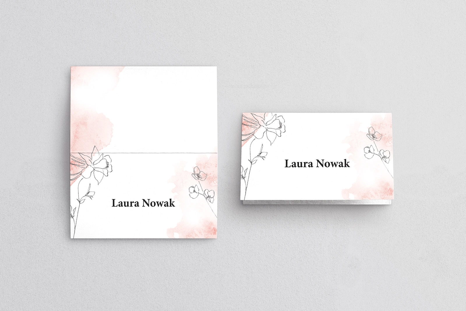 Winietki ślubne składane Julietta - Motyw 3