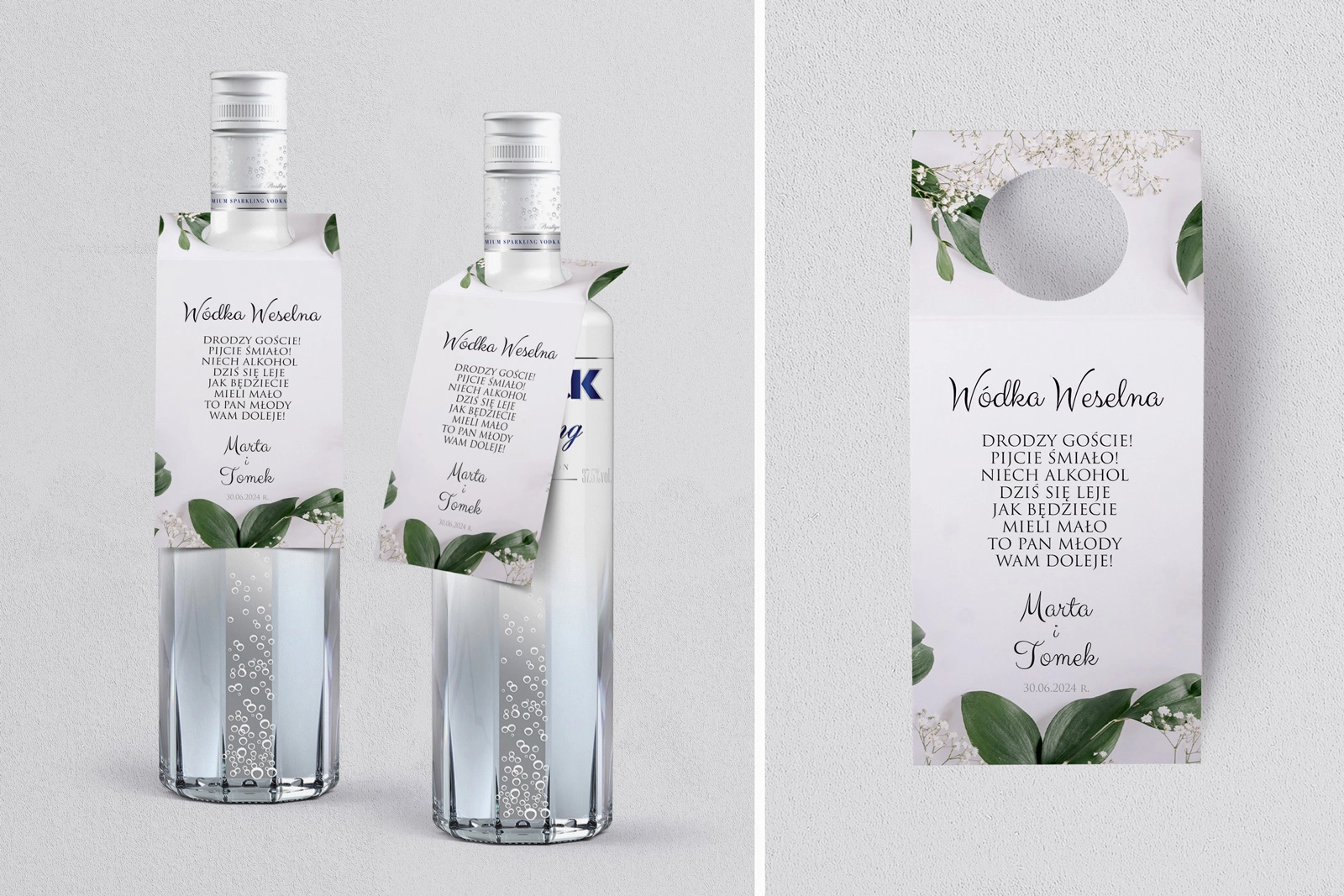 Zawieszka na alkohol oczko Soft Motyw 1