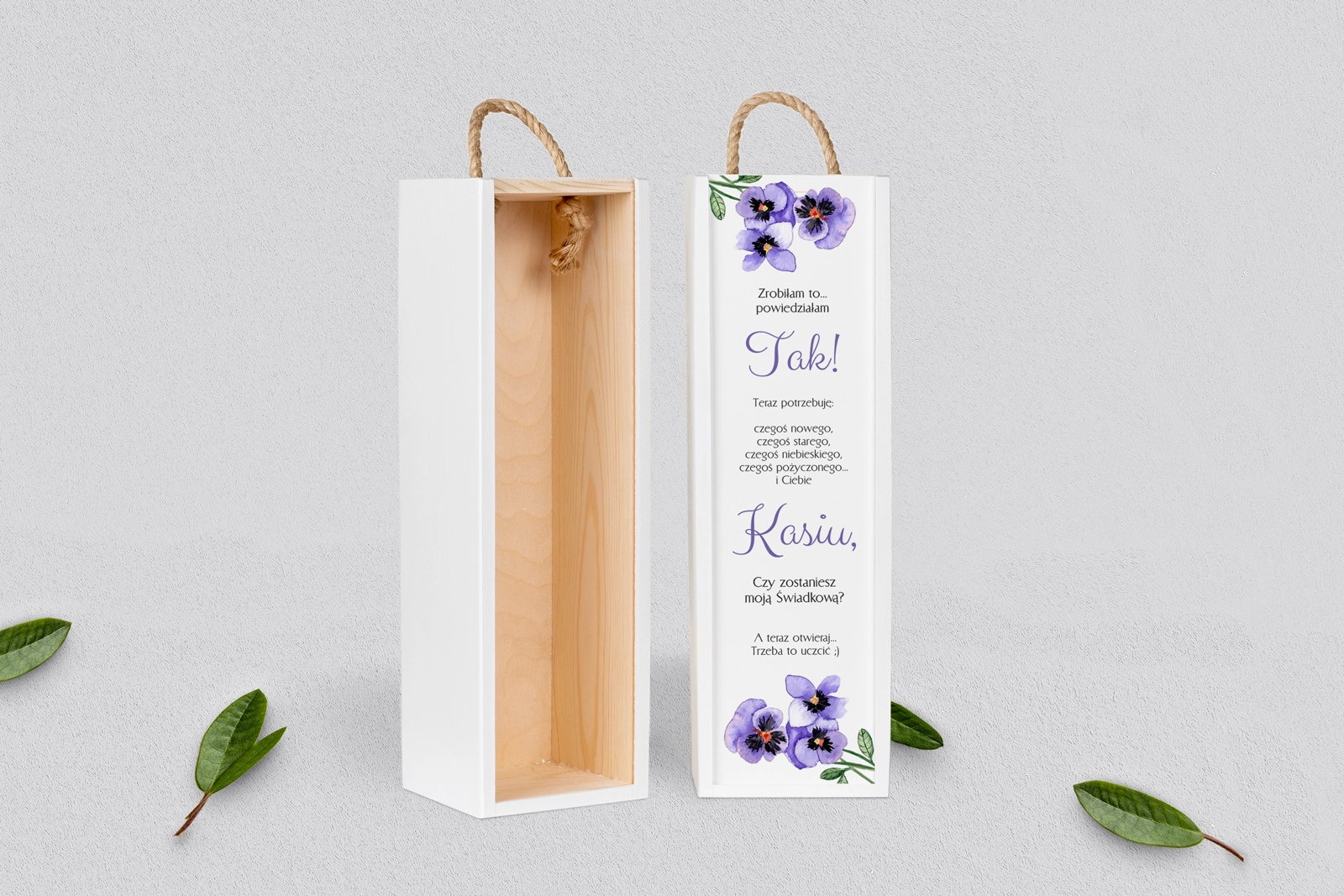 Prośba o Świadkowanie - SNW biała Sweet Love Motyw 3