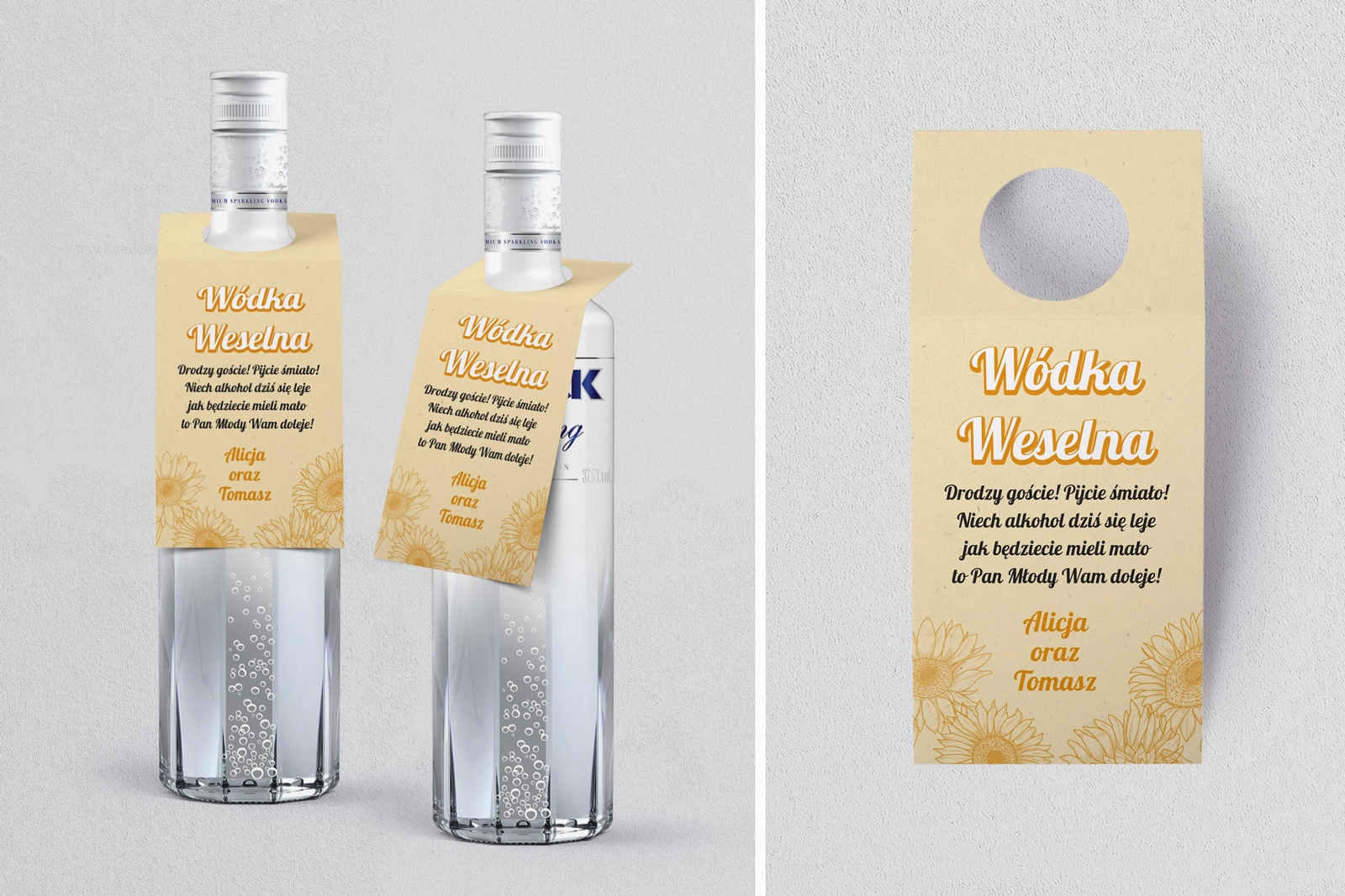 Zawieszka na alkohol oczko Sunflowers Motyw 1